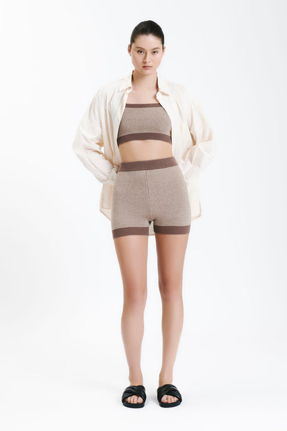 NUDE ACTIVE KNIT CROP