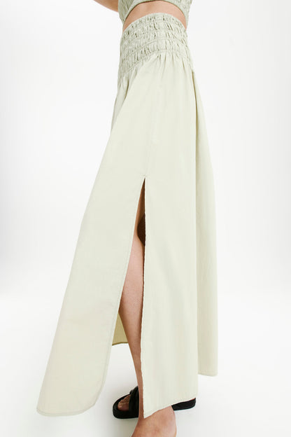 OASIS POPLIN MAXI SKIRT