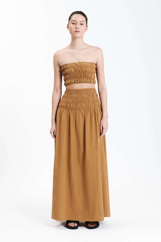 OASIS POPLIN MAXI SKIRT