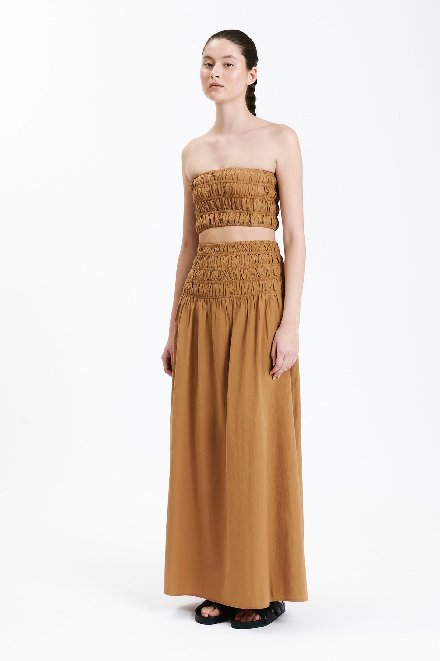 OASIS POPLIN MAXI SKIRT