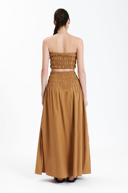 OASIS POPLIN MAXI SKIRT