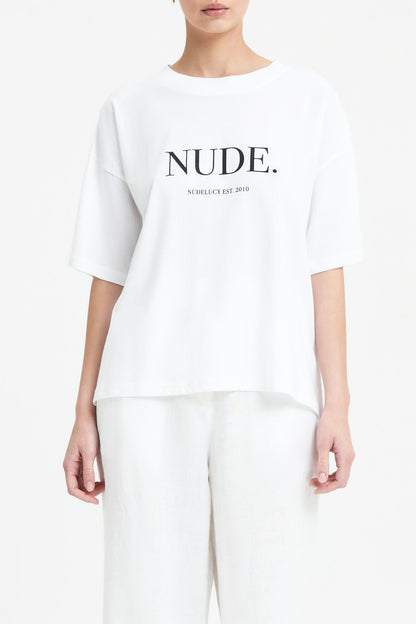 NUDE. WASHED TEE