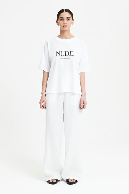 NUDE. WASHED TEE