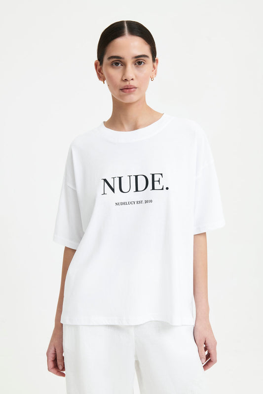 NUDE. WASHED TEE
