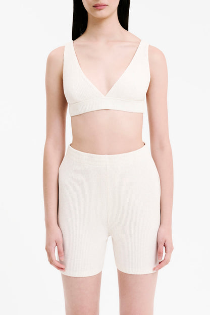 LOUNGE RIB PLUNGE CROP