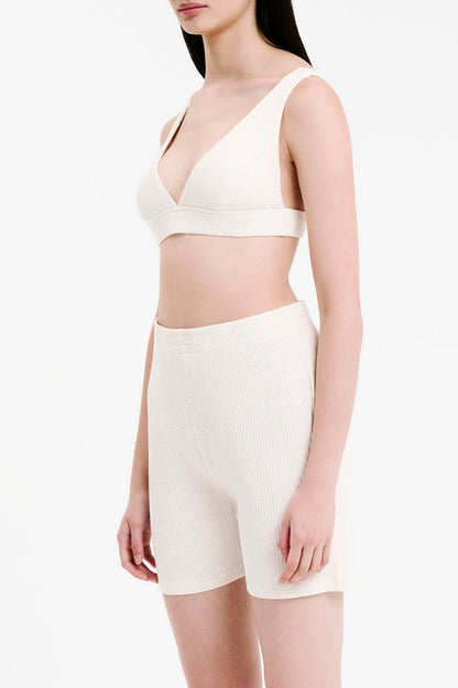 LOUNGE RIB PLUNGE CROP