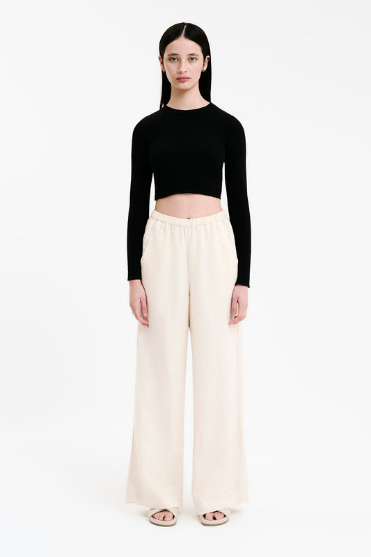 ESSENTIAL LS WAFFLE TEE