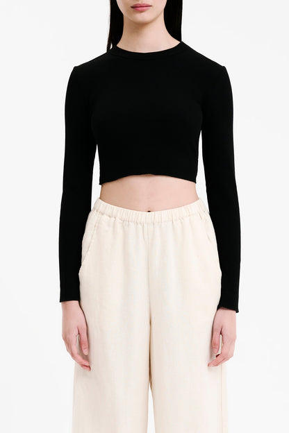 ESSENTIAL LS WAFFLE TEE