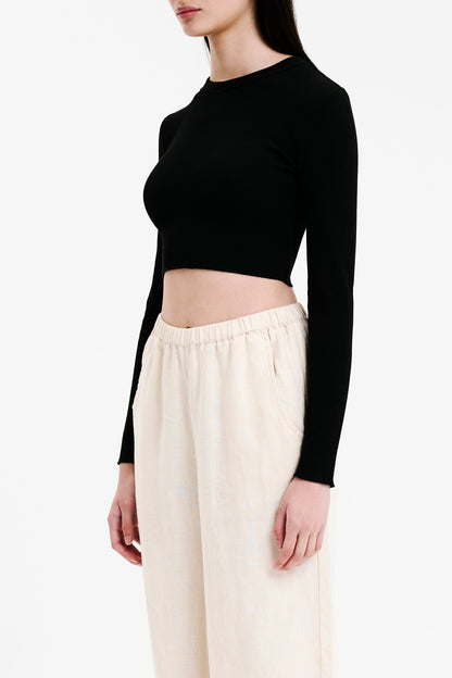 ESSENTIAL LS WAFFLE TEE