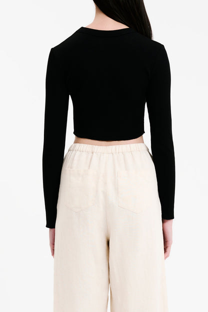 ESSENTIAL LS WAFFLE TEE