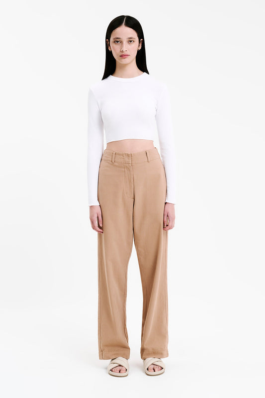 ESSENTIAL LS WAFFLE TEE