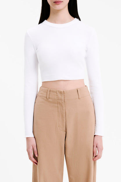ESSENTIAL LS WAFFLE TEE