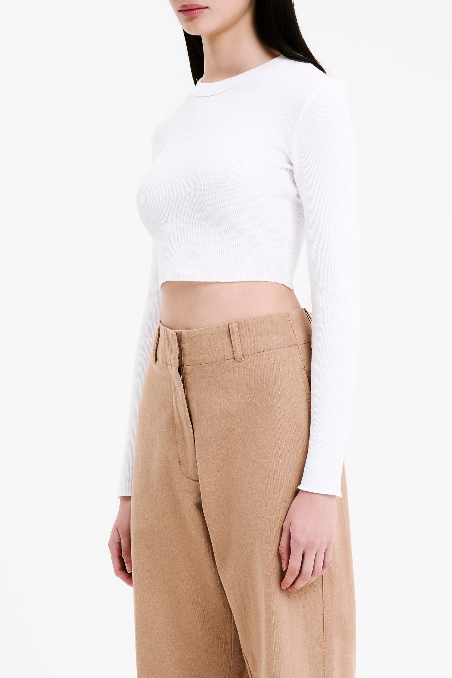 ESSENTIAL LS WAFFLE TEE