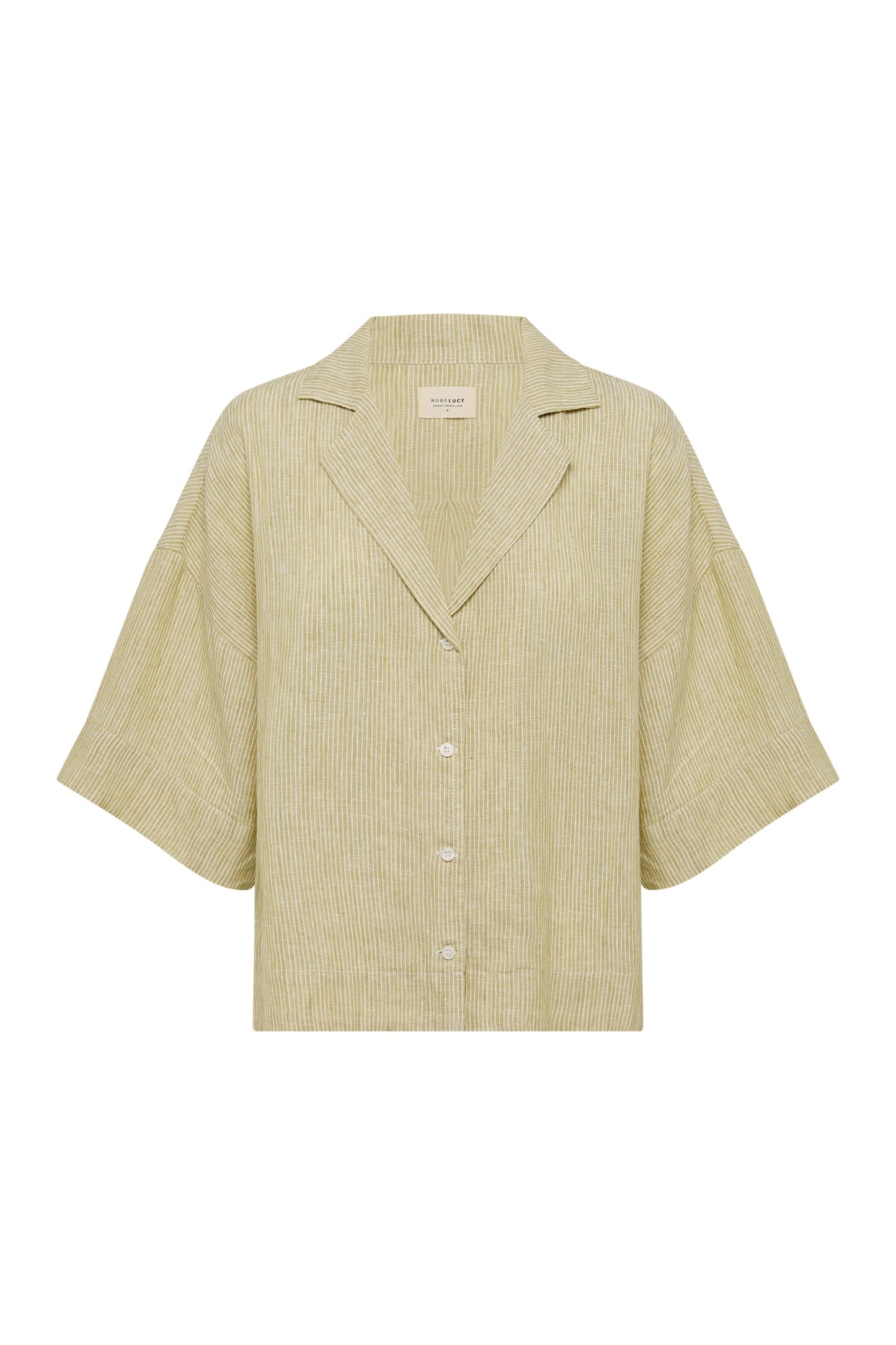 LOUNGE STRIPE LINEN SHIRT