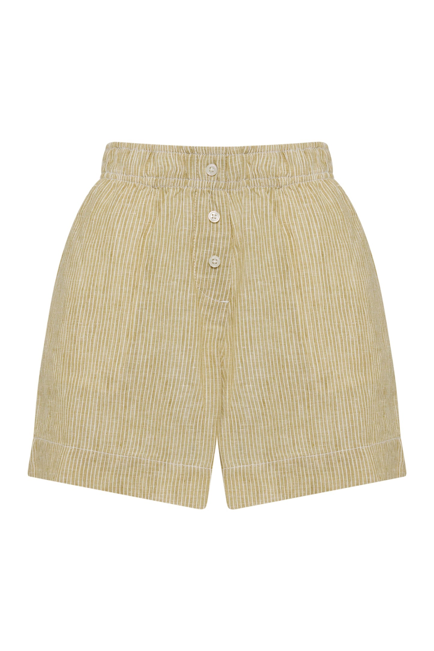 LOUNGE STRIPE LINEN SHORT