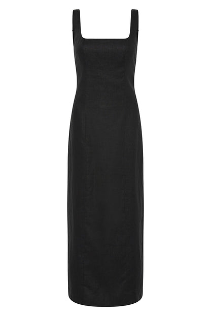 MONROE LINEN MIDI DRESS