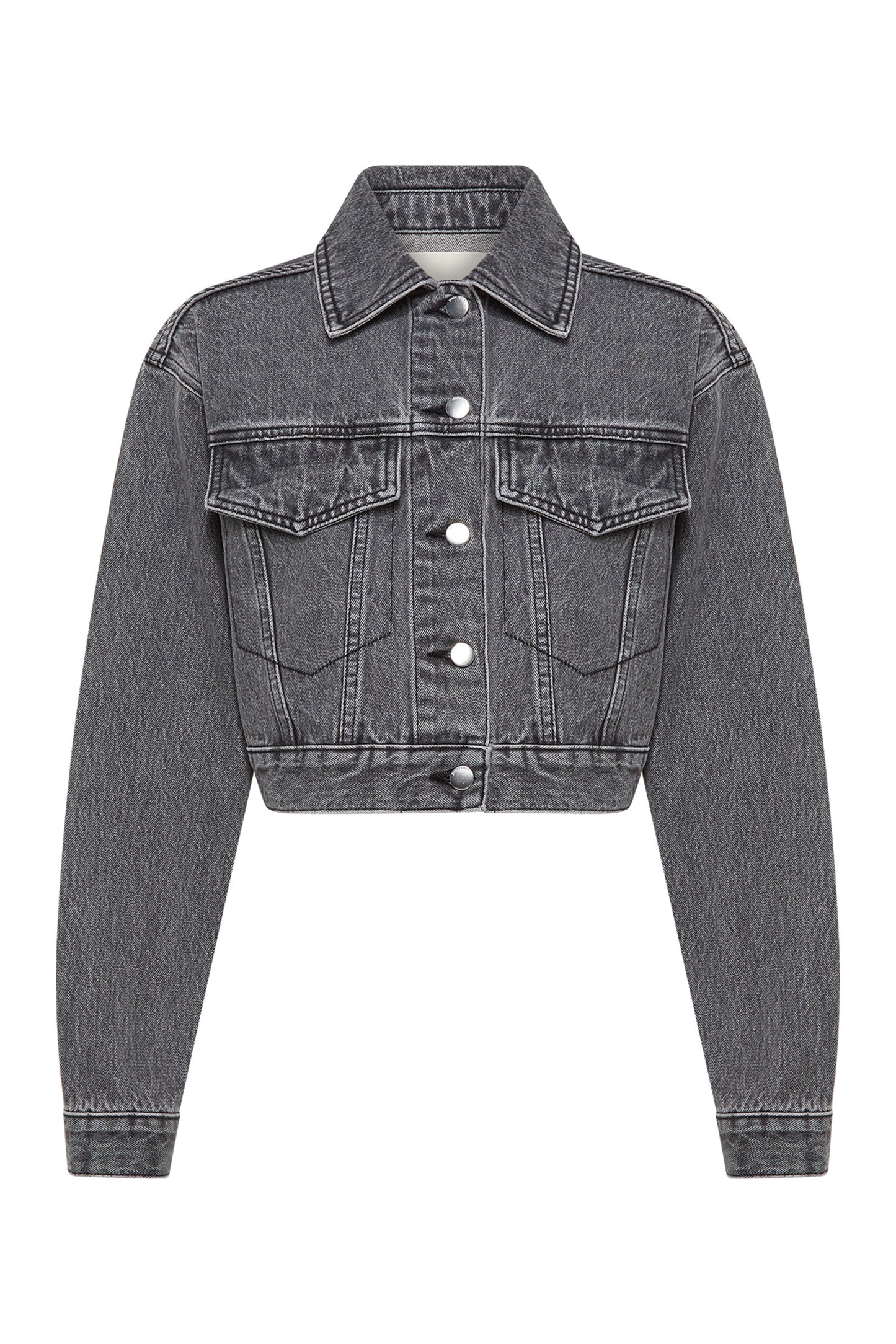 ORGANIC DENIM CROP JACKET