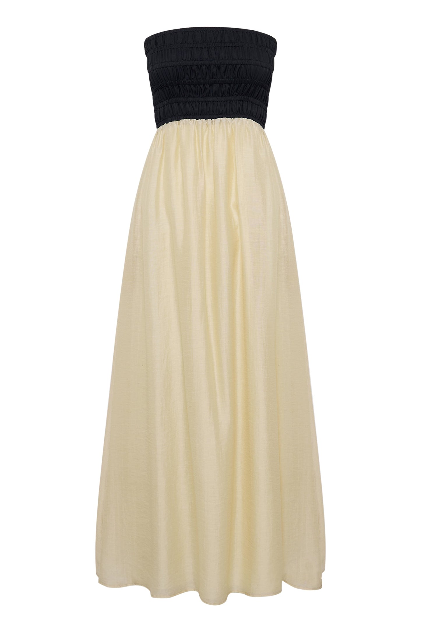 FRANCES SHIRRED MAXI DRESS