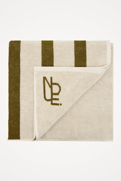 NUDE EMBLEM STRIPE TOWEL
