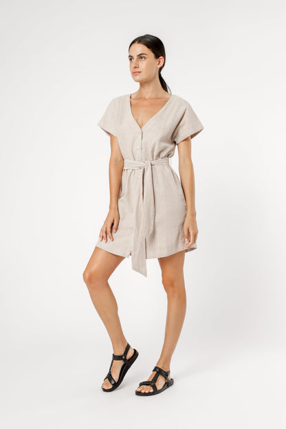 PIPER BUTTON FRONT DRESS