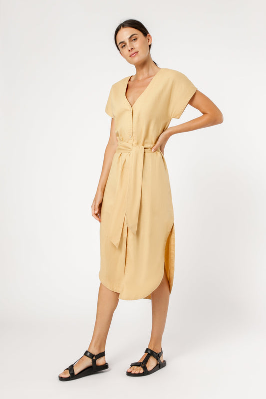 MARLEY LINEN MIDI DRESS