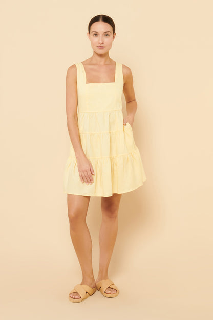 BREA LINEN MINI DRESS