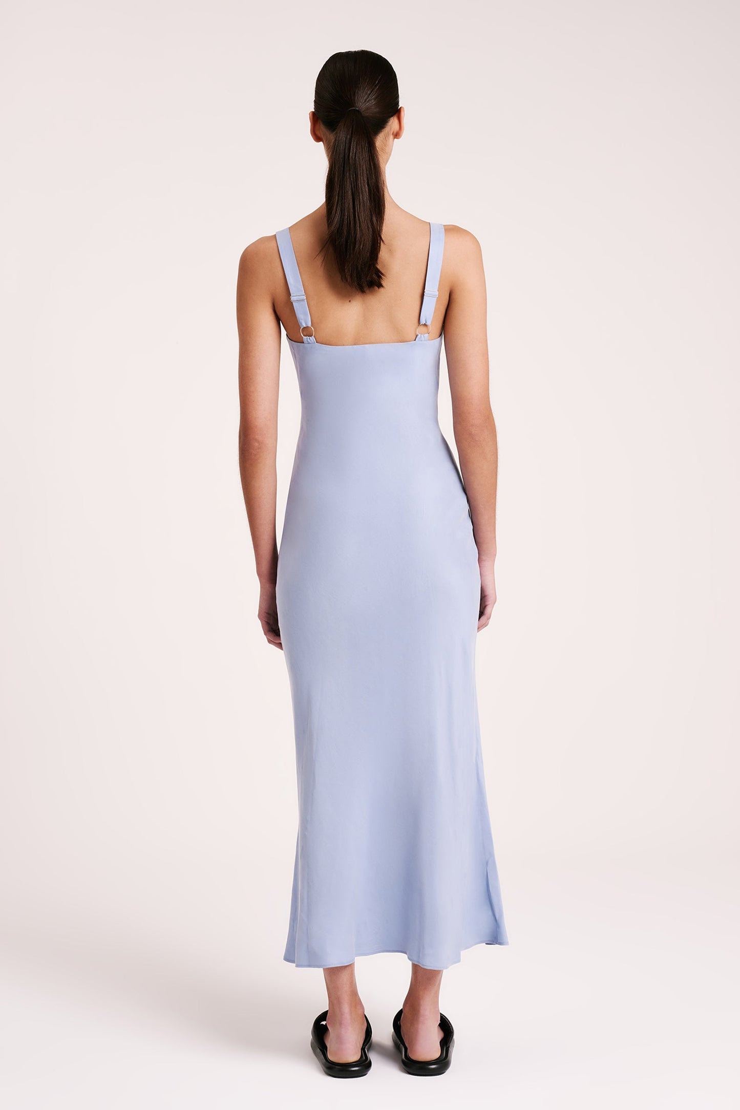 RONI CUPRO SLIP DRESS