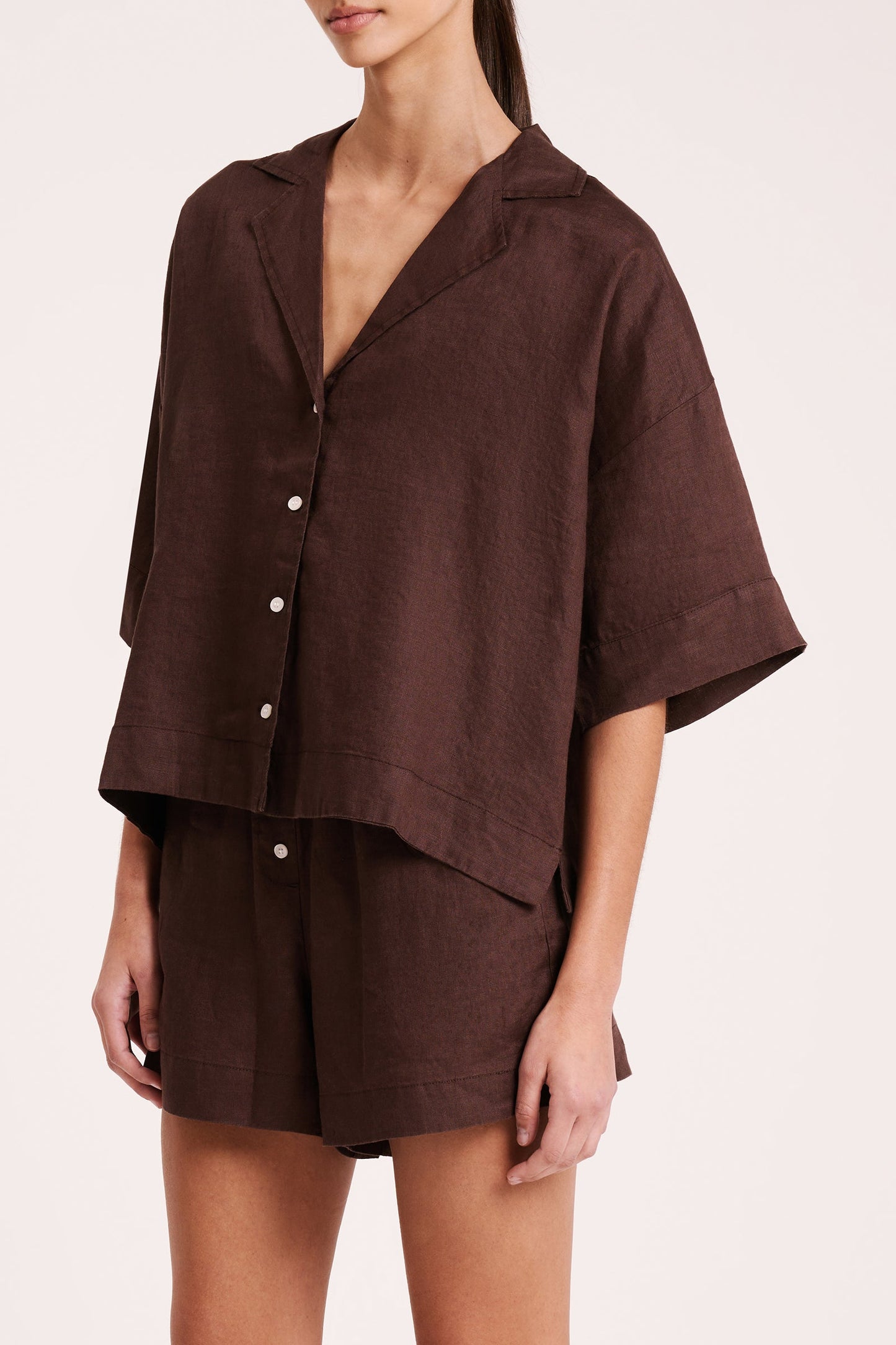 LOUNGE LINEN SHIRT