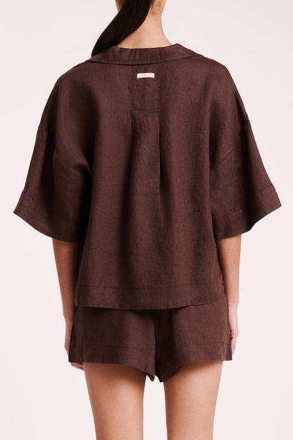 LOUNGE LINEN SHIRT