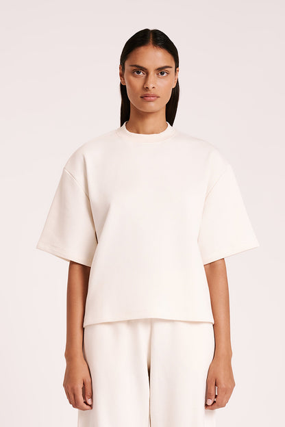 LOUNGE FLEECE TEE