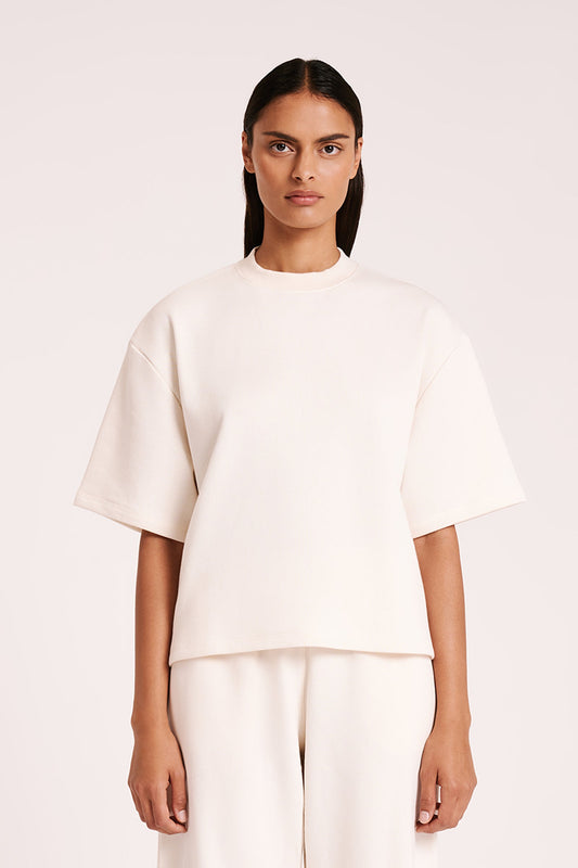 LOUNGE FLEECE TEE