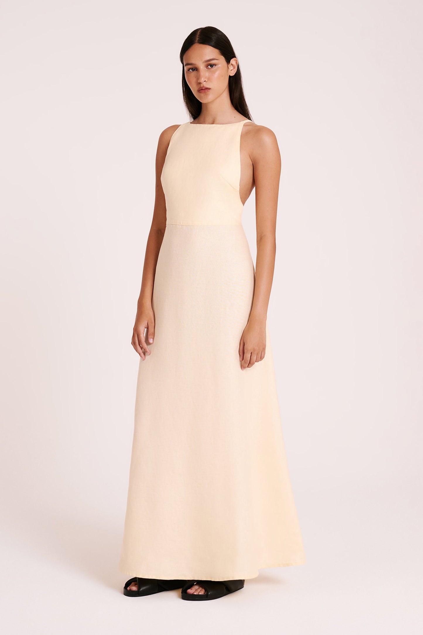 ZIBA LINEN MAXI DRESS