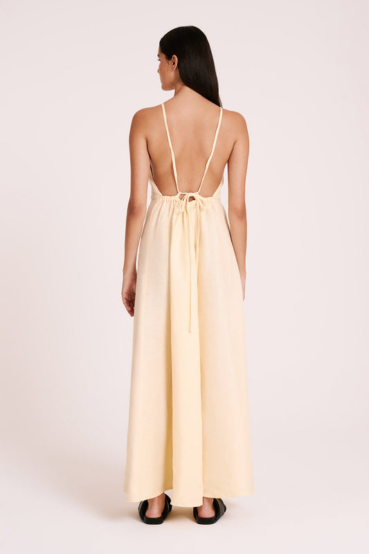 ZIBA LINEN MAXI DRESS