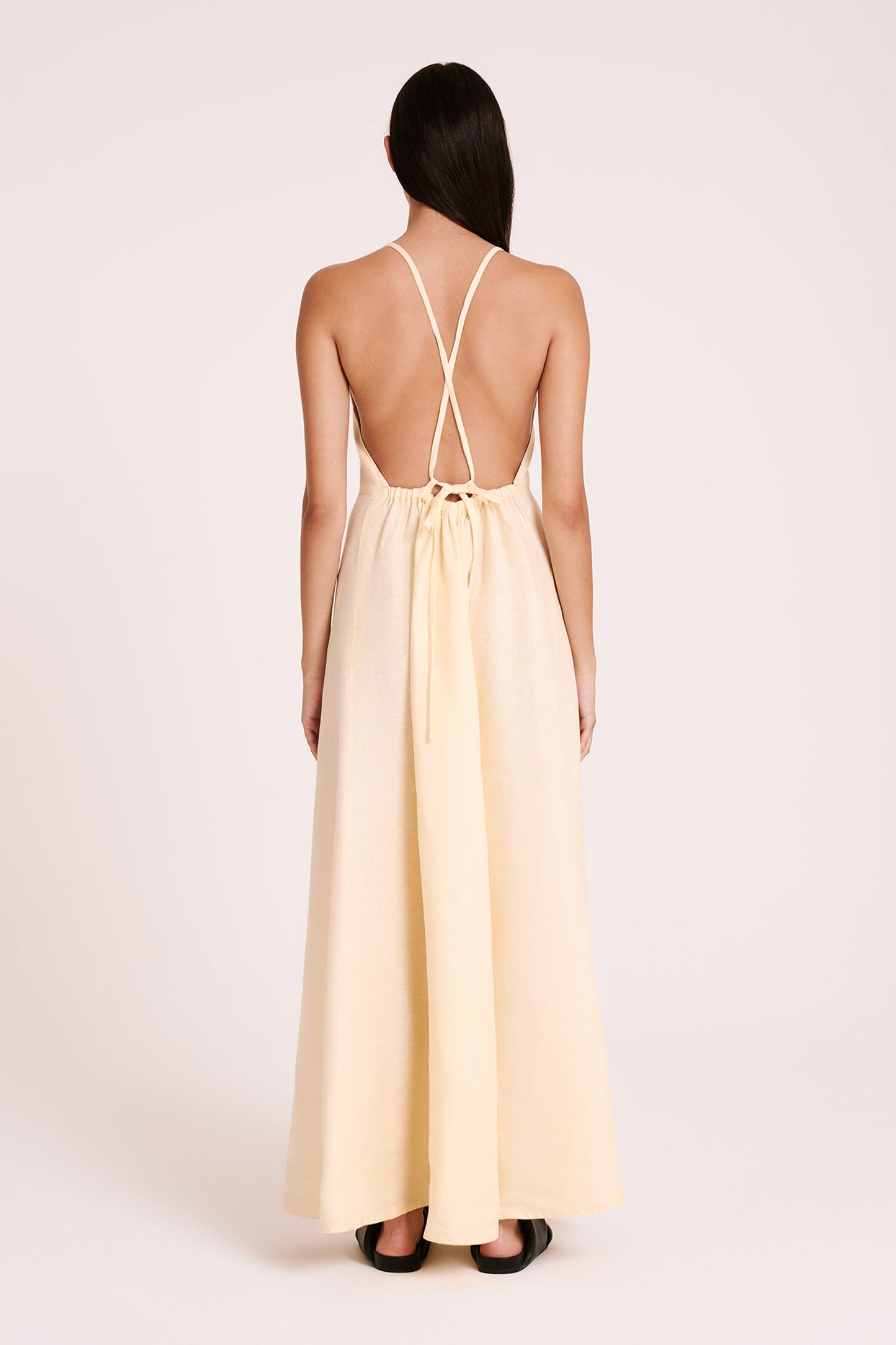 ZIBA LINEN MAXI DRESS