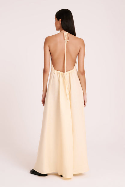 ZIBA LINEN MAXI DRESS