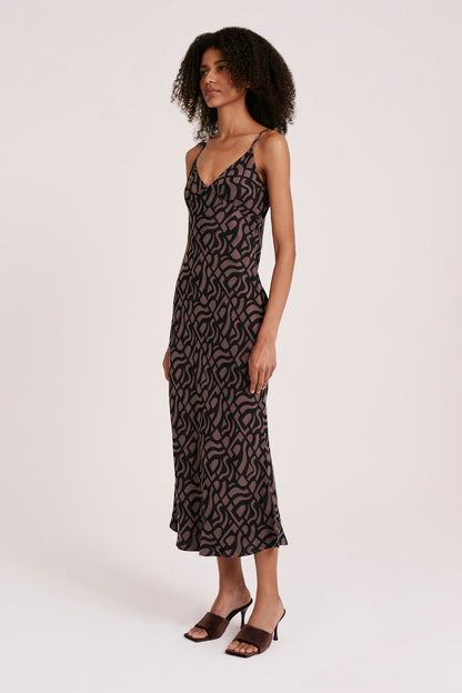 YVES CUPRO SLIP DRESS