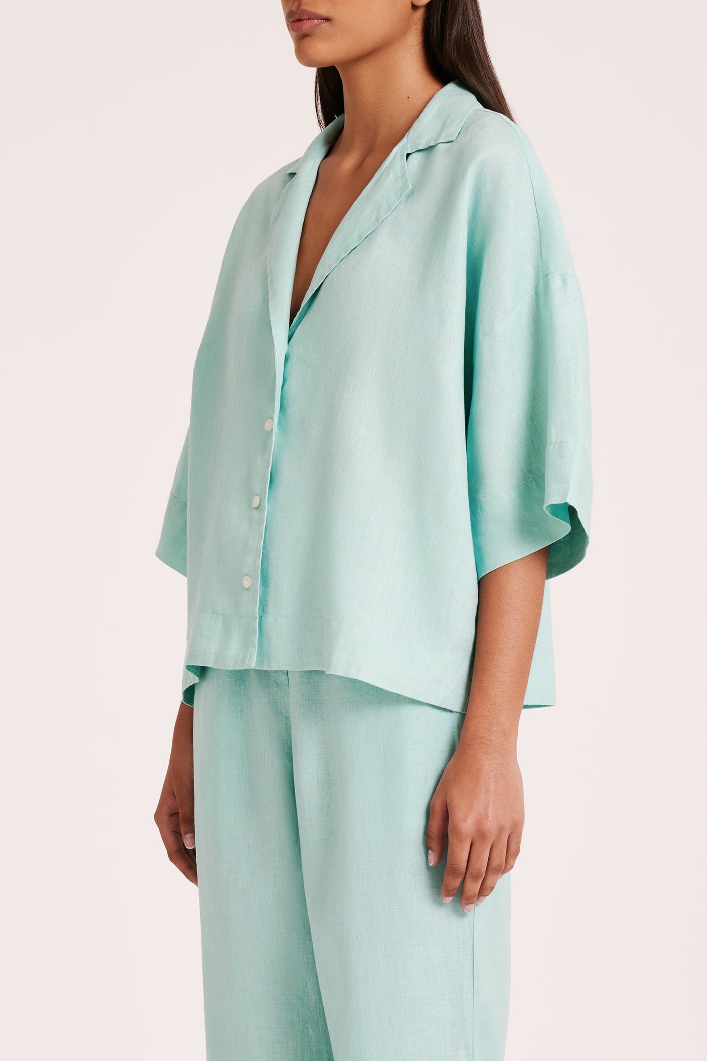 LOUNGE LINEN SHIRT