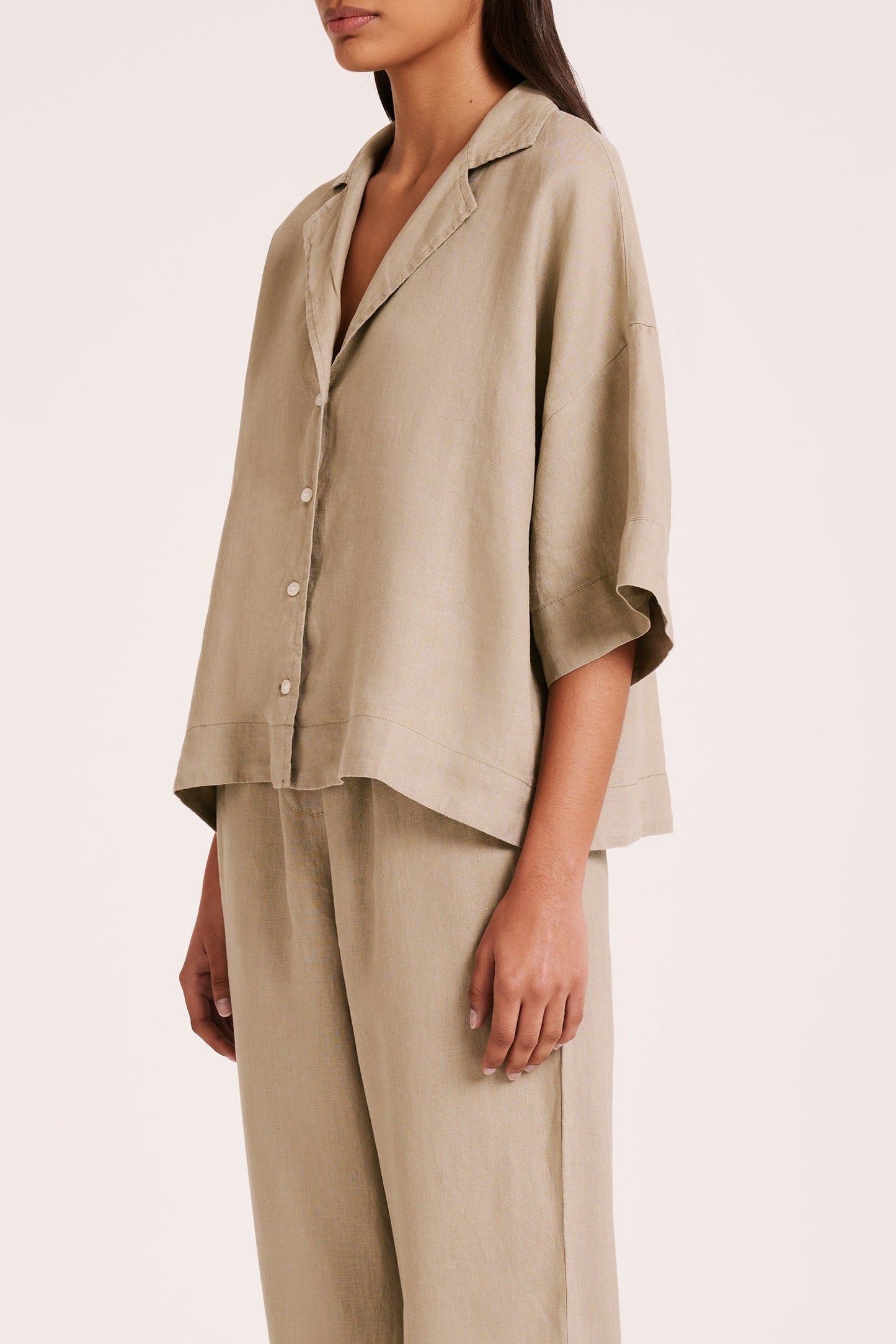 LOUNGE LINEN SHIRT