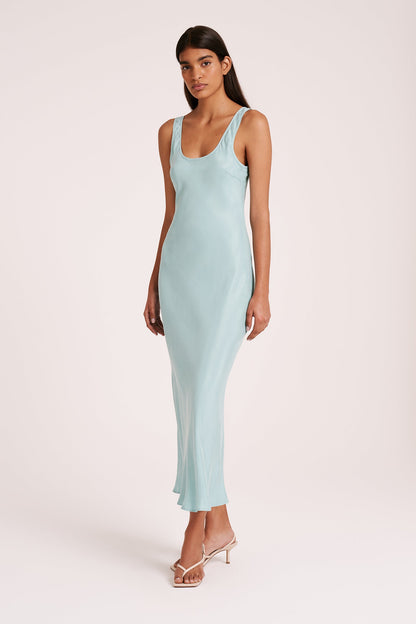 STAS CUPRO SLIP DRESS