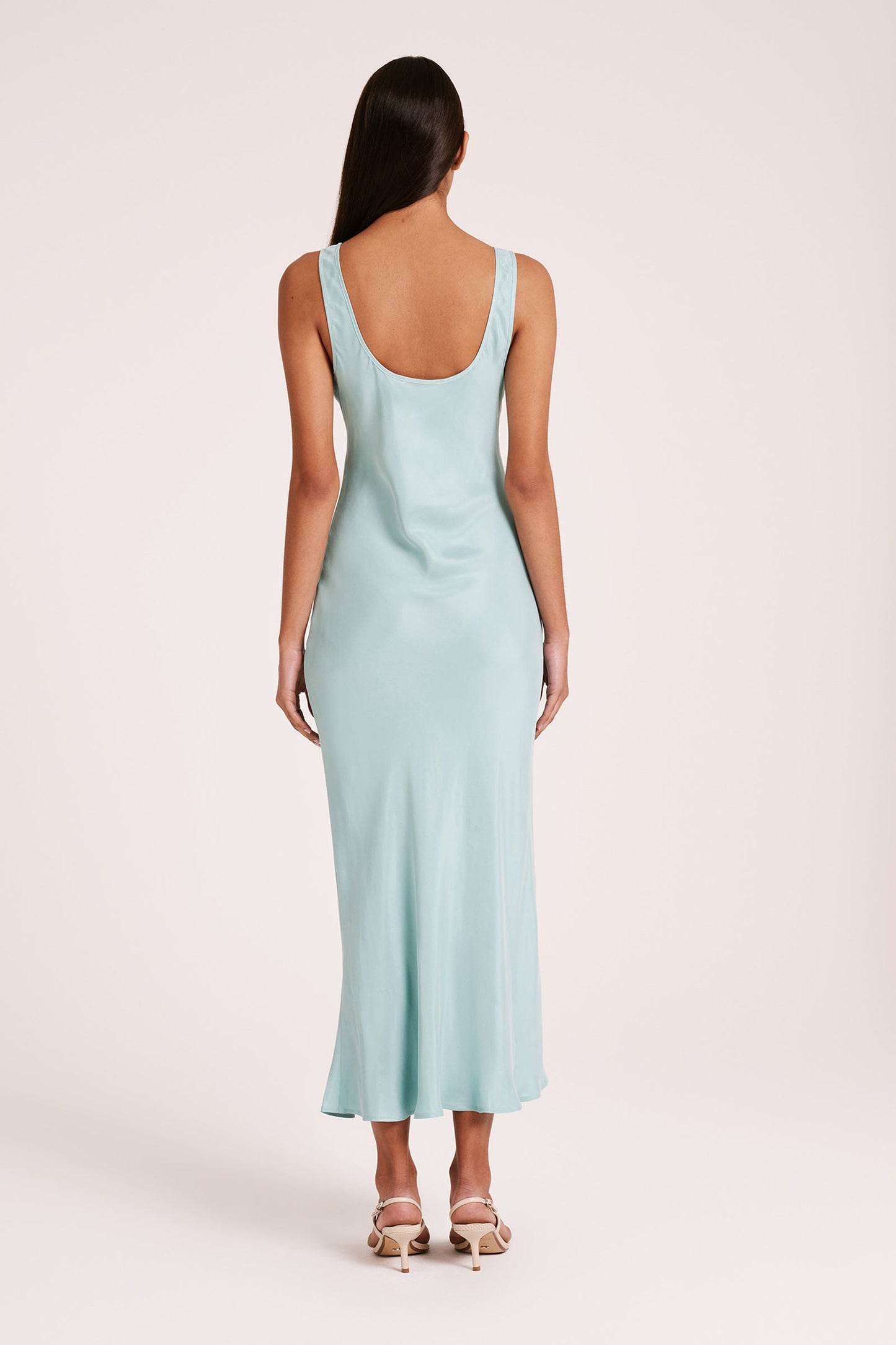STAS CUPRO SLIP DRESS