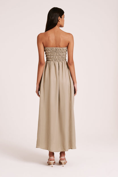 ZURI CUPRO MAXI DRESS