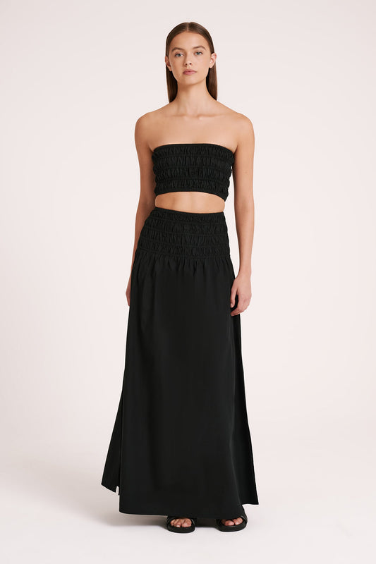 OASIS POPLIN MAXI SKIRT