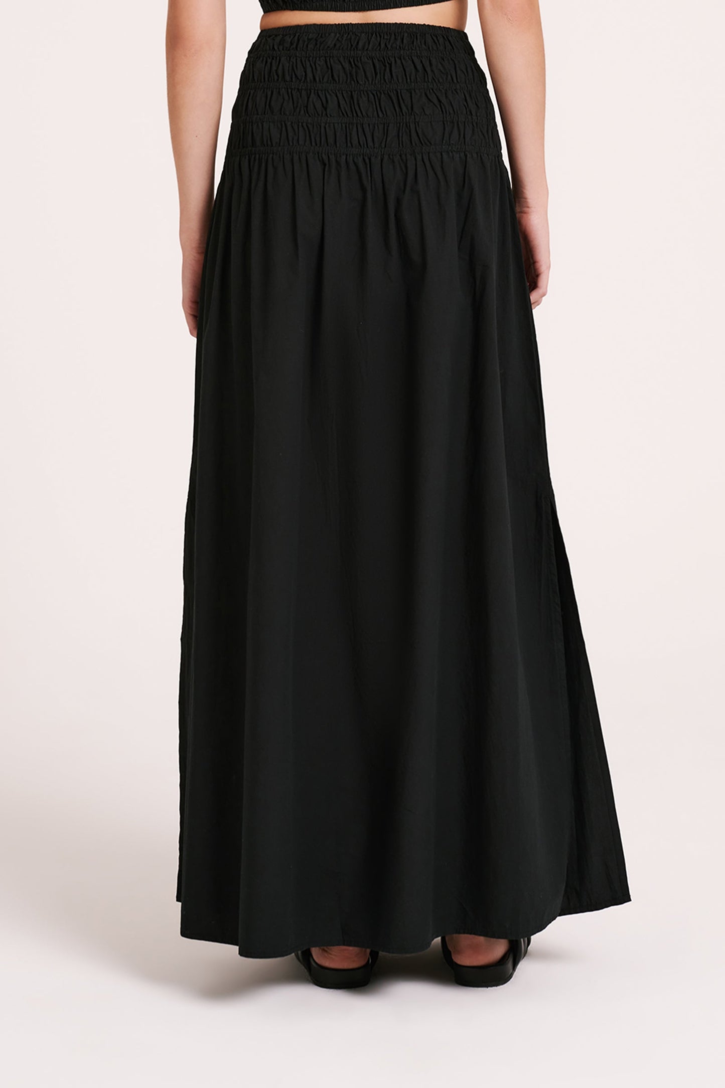 OASIS POPLIN MAXI SKIRT