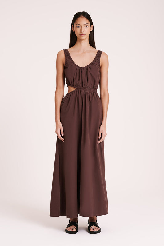 DEA POPLIN MAXI DRESS