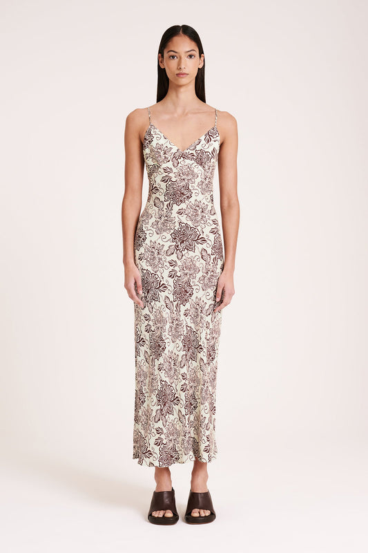 MISI CUPRO SLIP DRESS
