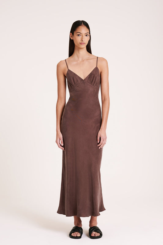 SIA CUPRO SLIP DRESS
