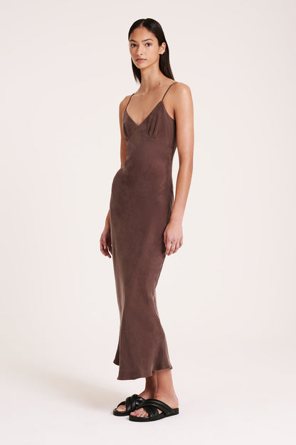 SIA CUPRO SLIP DRESS