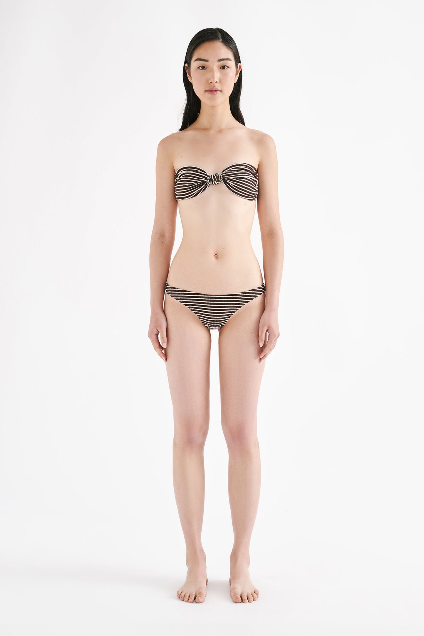 STRIPE CRINKLE KNOT FRONT