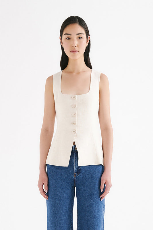 CLIO LINEN VEST