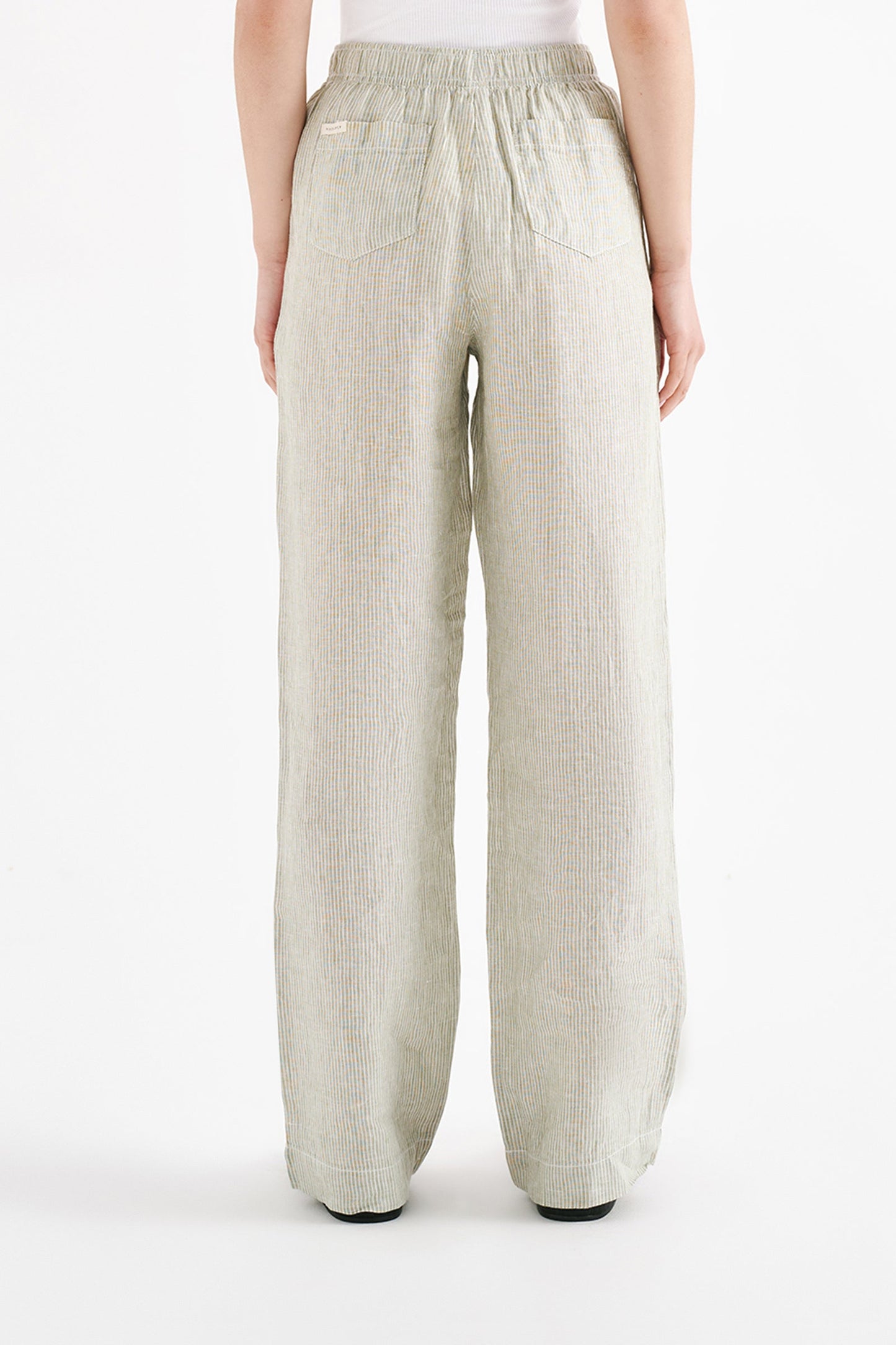 LOUNGE STRIPE LINEN PANT